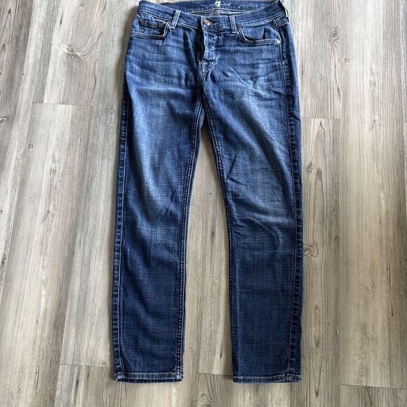 Seven For All Mankind Josefina Women’s Jeans Skinny Boyfriend  Size 28 - Picture 1 of 8